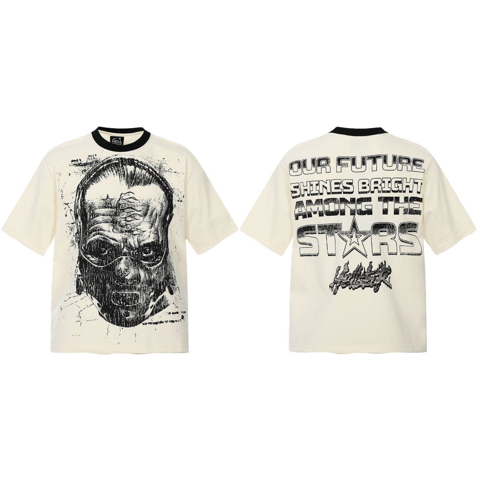 hls-tsh-ss121-crm.jpg Hellstar T-Shirt SS1121 - Image 1