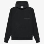 FOG ESSENTIALS FW21 CHEST REFLECTIVE LOGO BLACK HOODIE