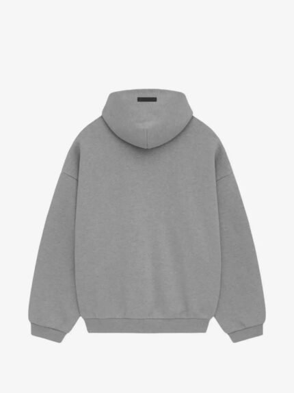 Fear of God Essentials Fleece Hoodie - Grey - Back