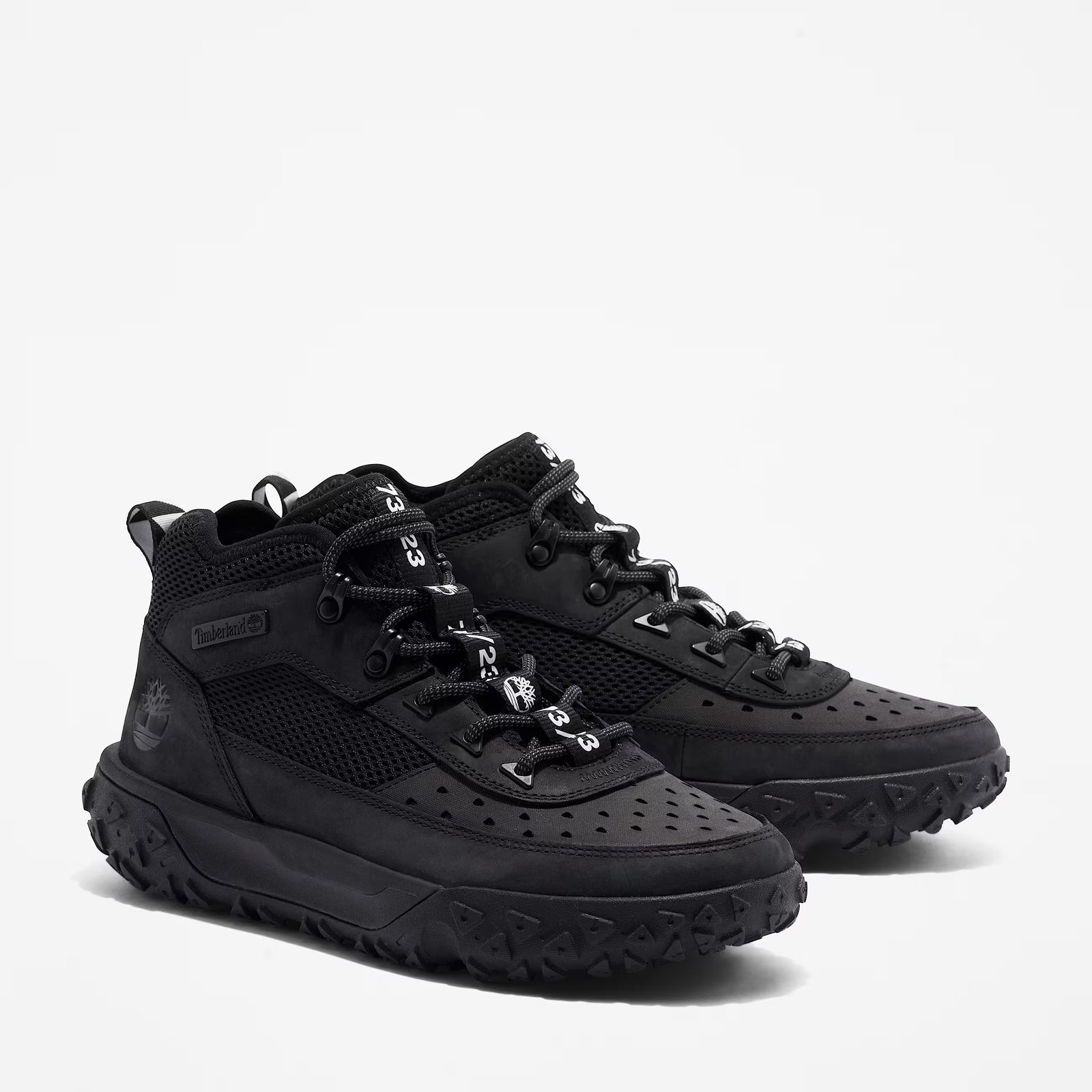 Timberland Men's Motion 6 Mid Lace-Up Sneaker - Black - Pair