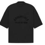 ESSENTIALS FOG BONDED T-SHIRT BLACK Black front