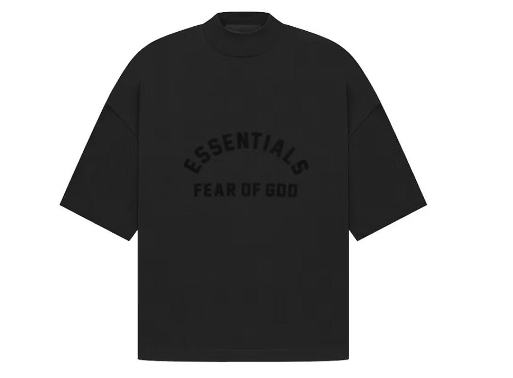 ESSENTIALS FOG BONDED T-SHIRT BLACK Black front