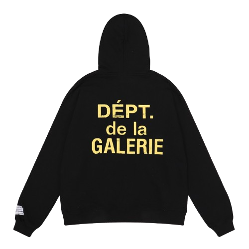 Gallery Dept. Logo Hoodie – Black Black back