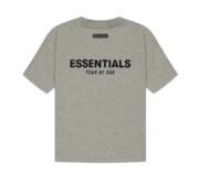 FOG Essentials Logo T-Shirt & Shorts Set – Dark Oatmeal Dark Oatmeal T-shirt back