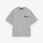 FOG Essentials Jersey Crewneck T-Shirt - Light Heather Grey front