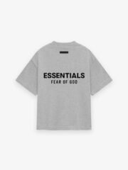FOG Essentials Jersey Crewneck T-Shirt - Light Heather Grey back