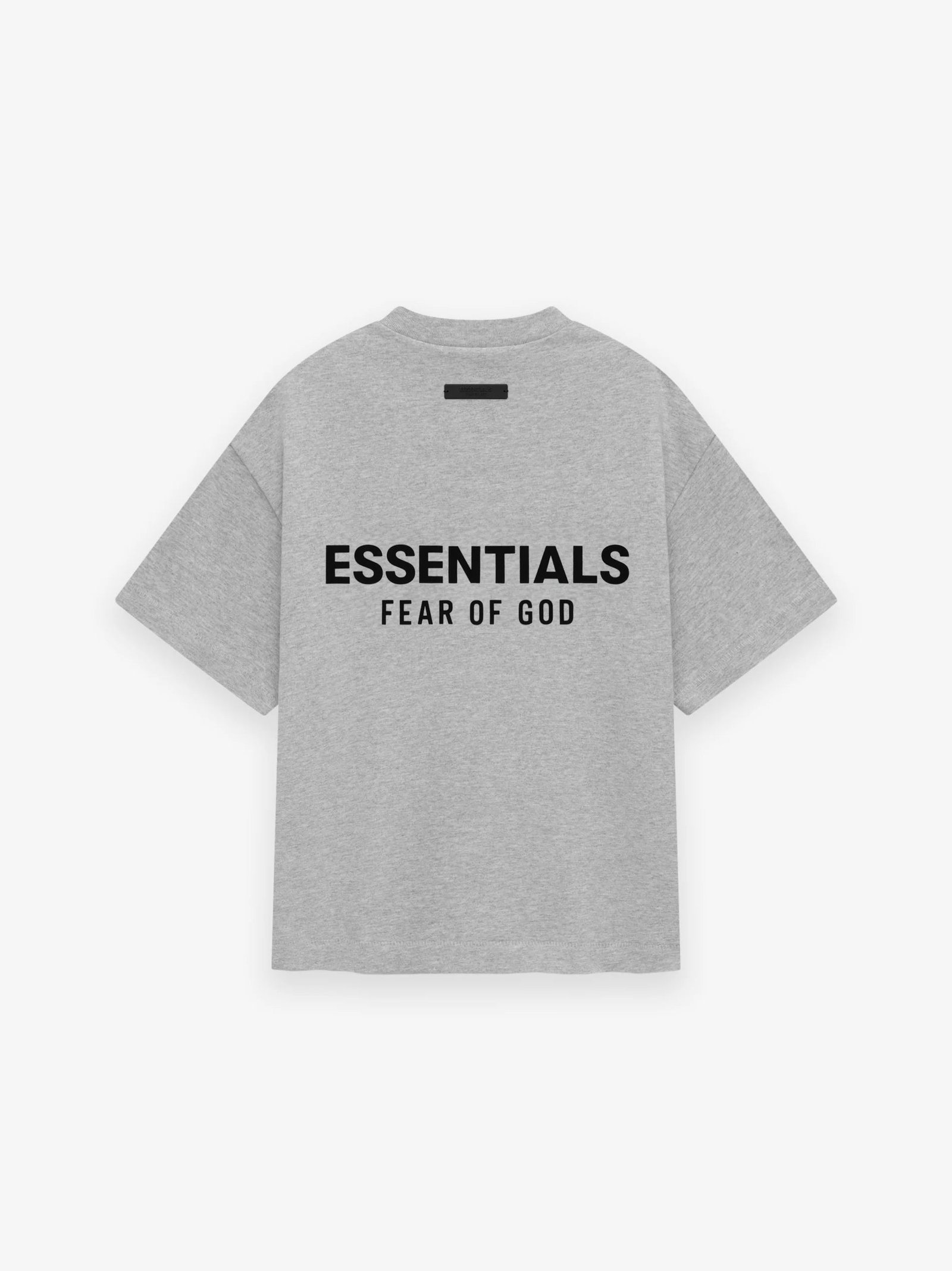 FOG Essentials Jersey Crewneck T-Shirt - Light Heather Grey back